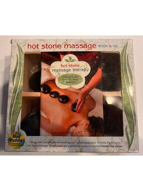 Hot Stone Massage Therapy Book Kit Mud Puddle Basalt River Stones Ernesto Ortiz